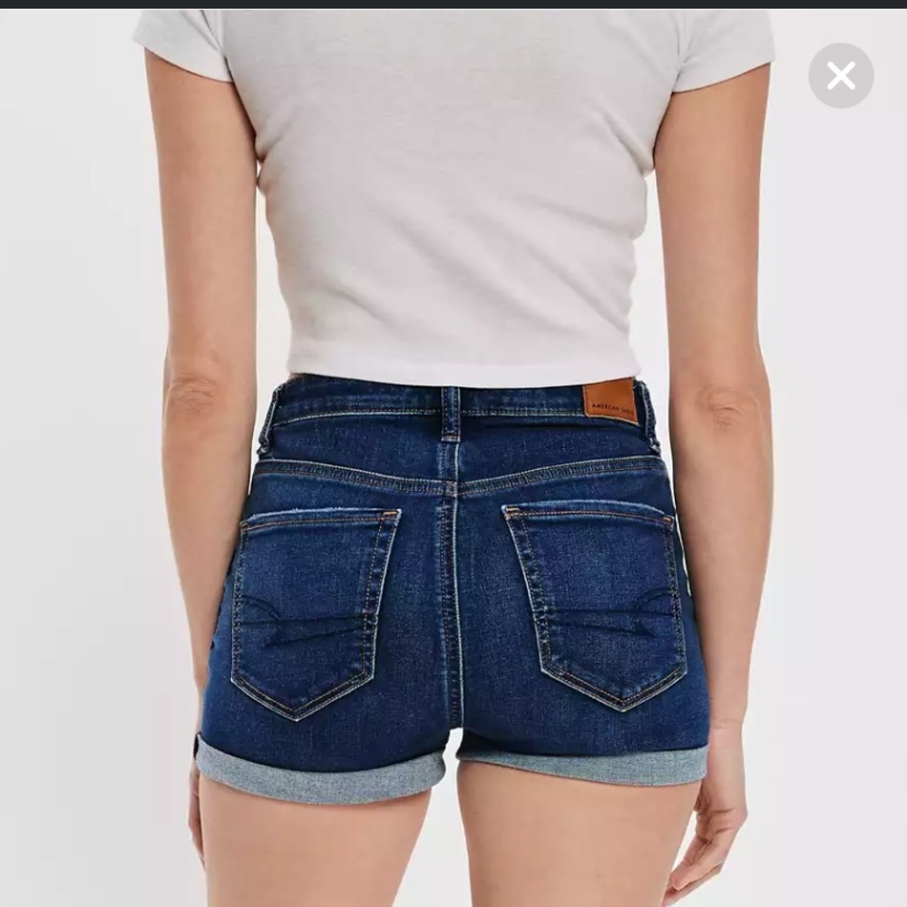 American Eagle Stretch Jean Shorts Dark Wash